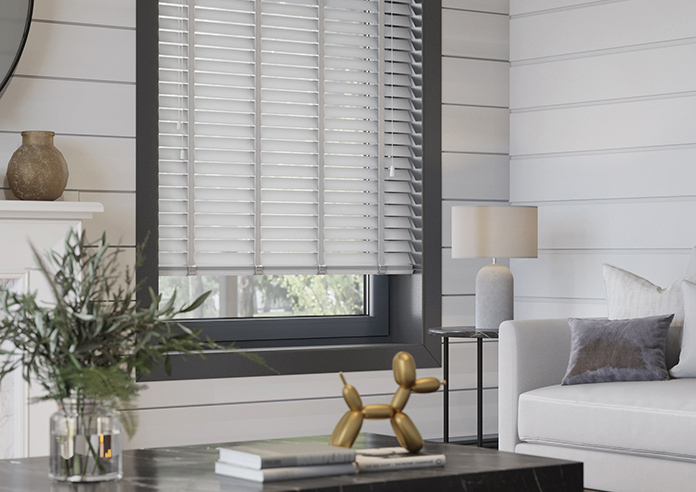 Ecowood Deluxe, Whisper Grey Satin - Twist&Fit Venetian Blind - Image 5
